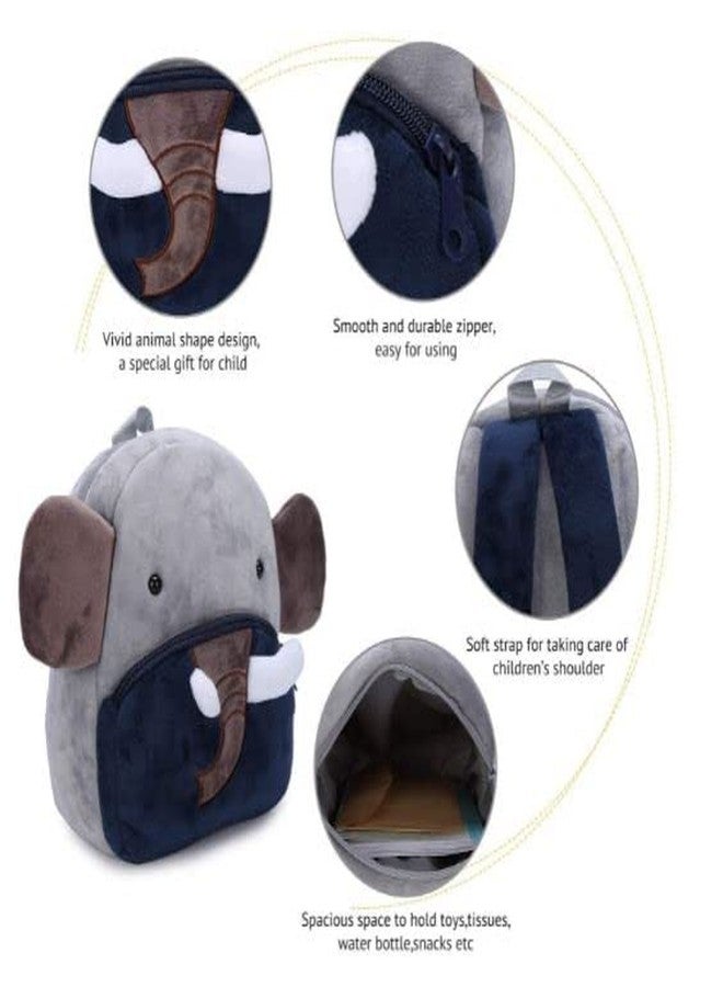 Delicado Toddler Preschool Kids Backpack for School Nursery Picnic Travelling Bag for Baby Girl Boy Age 1-5 Years (Elephant) - Image 4